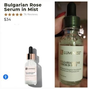 Luminess Bulgarian Rose Serum in Mist - Clear and Black